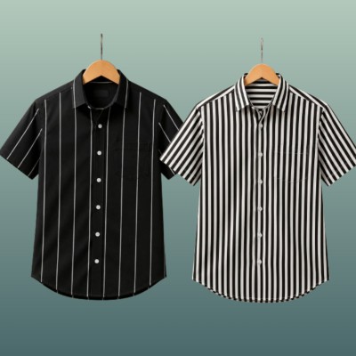 Half Salve Print Shirt