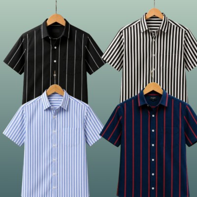Half Salve Print Shirt