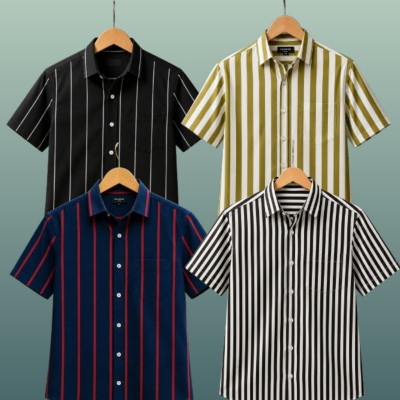 Half Salve Print Shirt